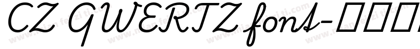 CZ QWERTZ font字体转换